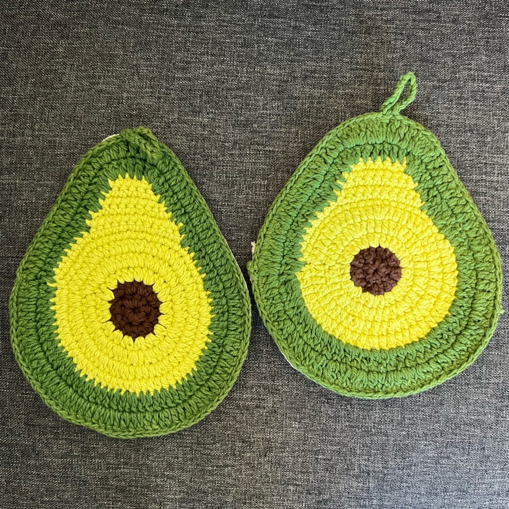 Crochet Avocado Pot Holders